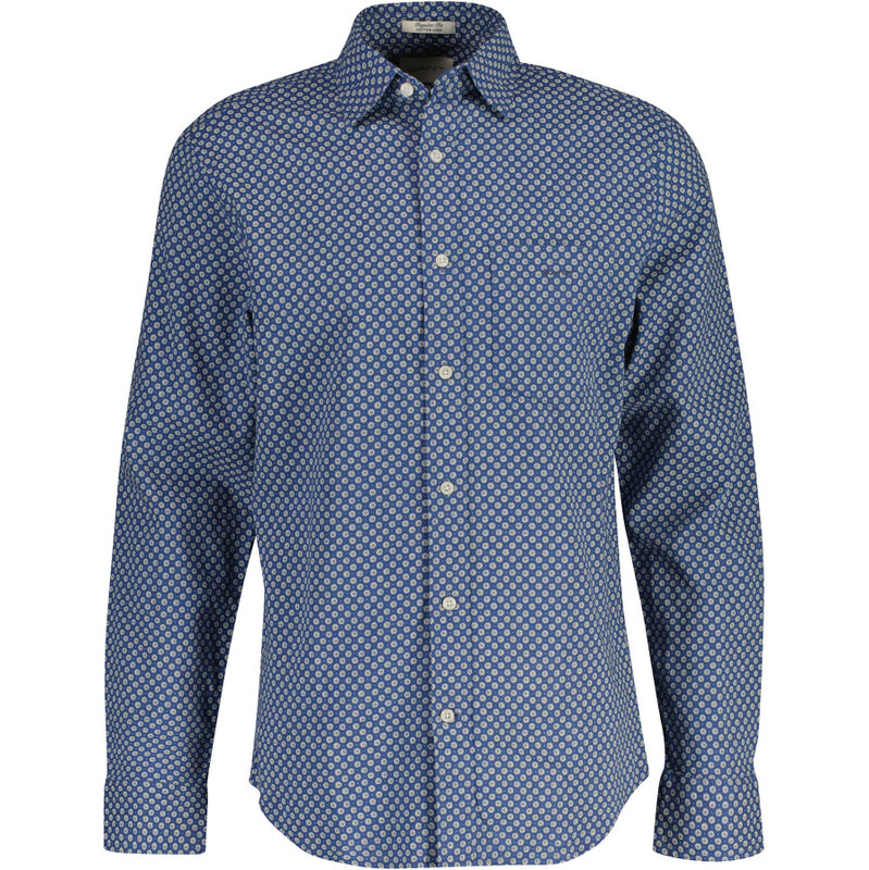 KOŠEĽA GANT REG COTTON LINEN PRINT SHIRT VINTAGE BLUE 67556327
