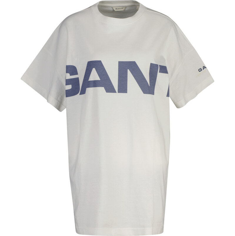 ŠATY GANT OS GRAPHIC PRINT T-SHIRT DRESS EGGSHELL 67556354