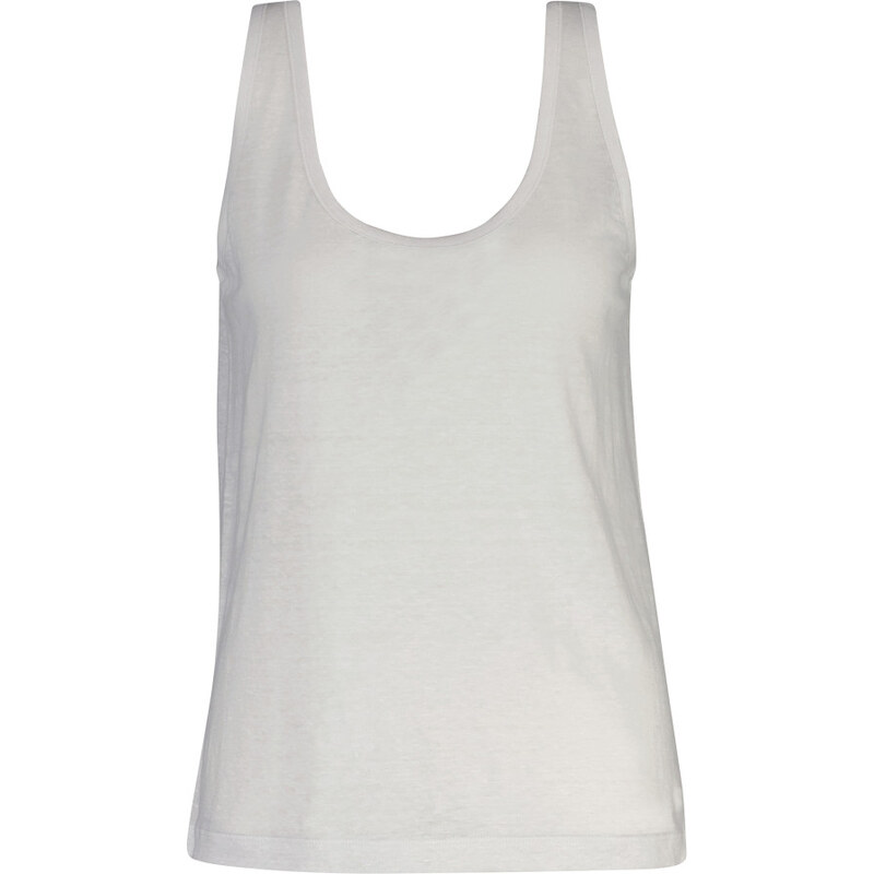 TOP GANT LINEN TANK TOP WHITE 67556357