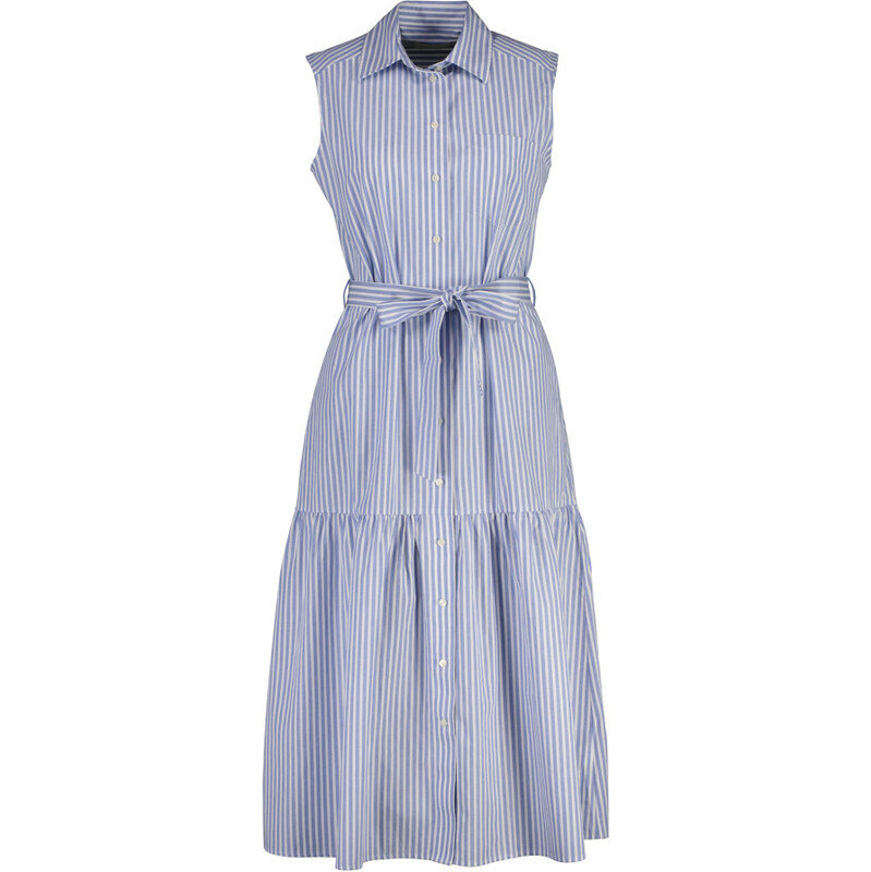 ŠATY GANT STRIPE CTN SLEEVELESS DRESS PALACE BLUE 67556363