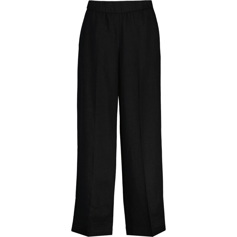 NOHAVICE GANT LINEN BLEND PULL ON PANTS BLACK 67556340