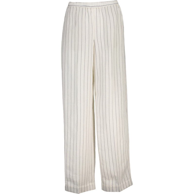 NOHAVICE GANT STRIPED LINEN BLEND PULL ON PANTS EGGSHELL 67556347