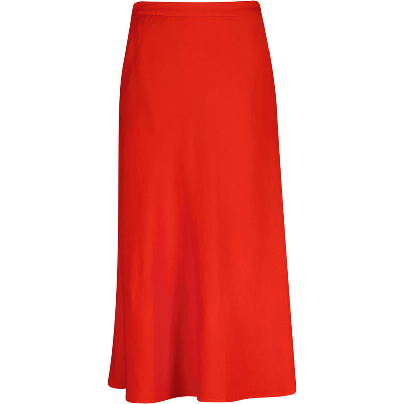 SUKŇA GANT FLARED LINEN BLEND SKIRT PERFECT RED 67556362