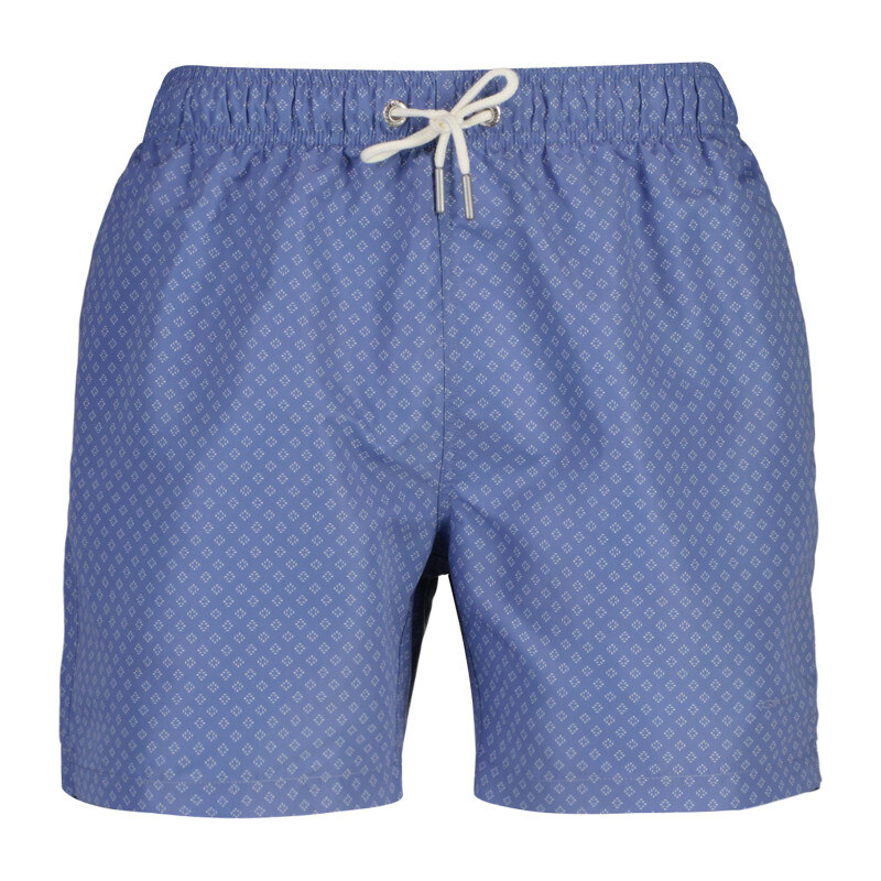 PLAVKY GANT MINI GEOMETRIC PRINT SWIM SHORTS FADED DENIM 67556368