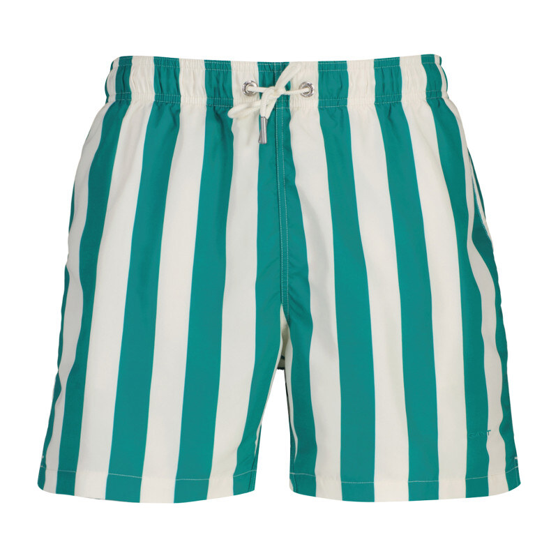 PLAVKY GANT BLOCK STRIPED SWIM SHORTS AQUA BLUE 67556369