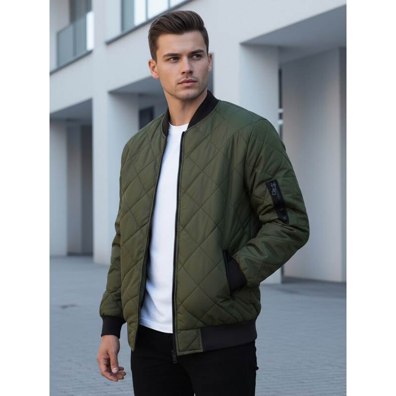 Dstreet Zelená bomber bunda (tx2216) 67430861