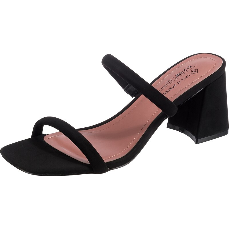 CALL IT SPRING Šľapky Kaiaa čierna 67562093