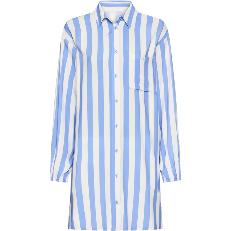 s.Oliver Nočná košieľka kráľovská modrá / biela 67562198