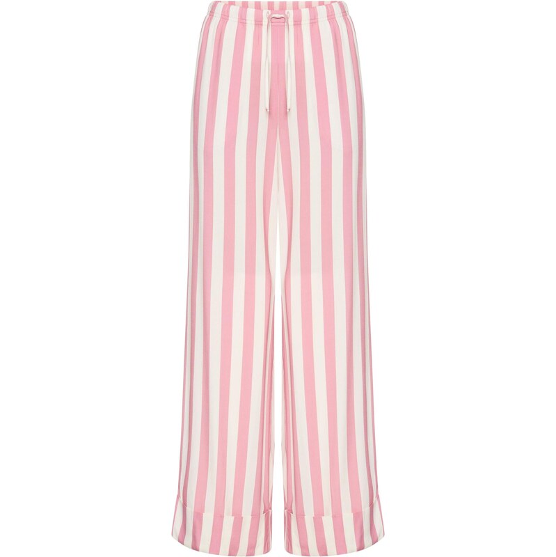 s.Oliver Pyžamové nohavice ružová / biela 67562203