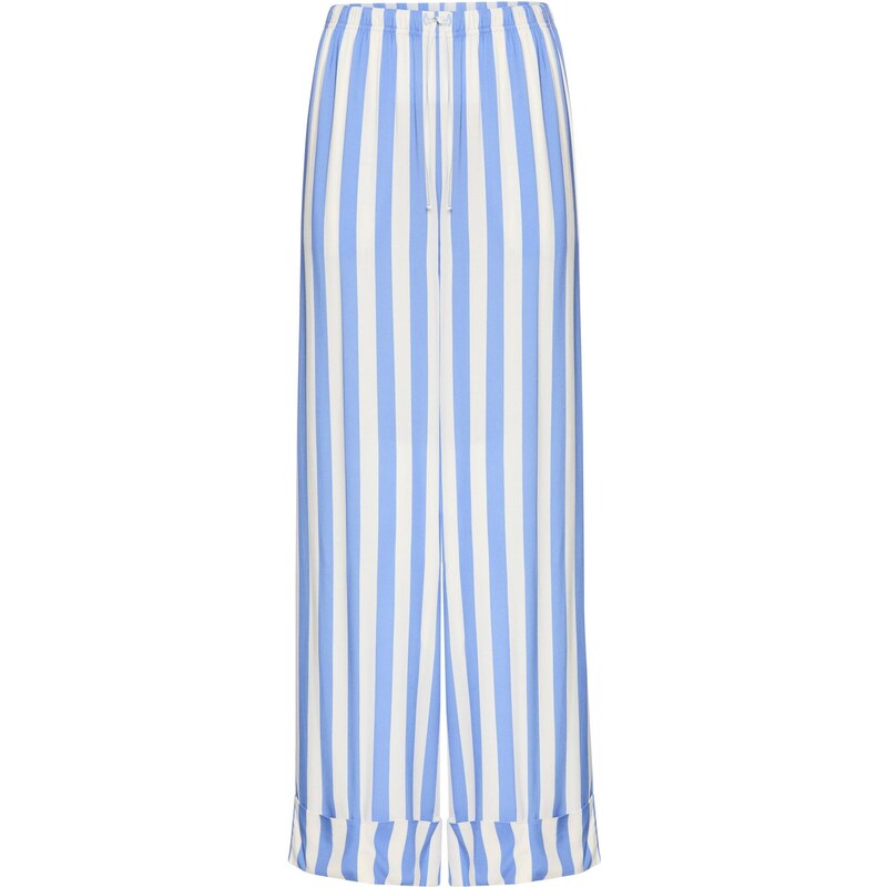 s.Oliver Pyžamové nohavice modrá / šedobiela 67562204