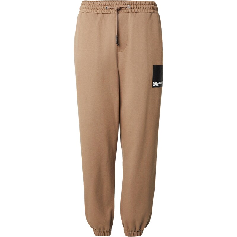 KARL LAGERFELD JEANS Nohavice brokátová / čierna / biela 67562257