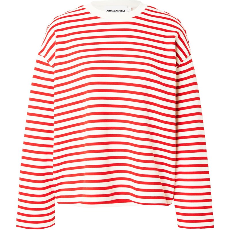 ARMEDANGELS Sveter FRANKAA jasne červená / biela 67562258