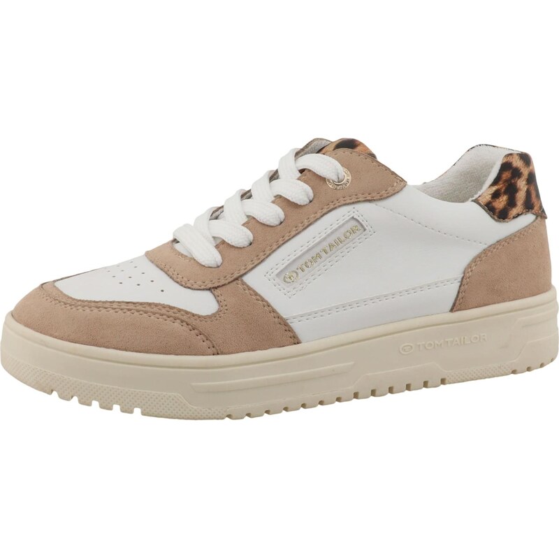 TOM TAILOR Nízke tenisky piesková / zlatá / čierna / biela 67562283