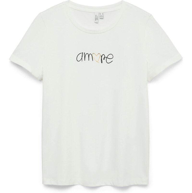 VERO MODA Tričko VMIKAMI zlatá / čierna / biela 67562292