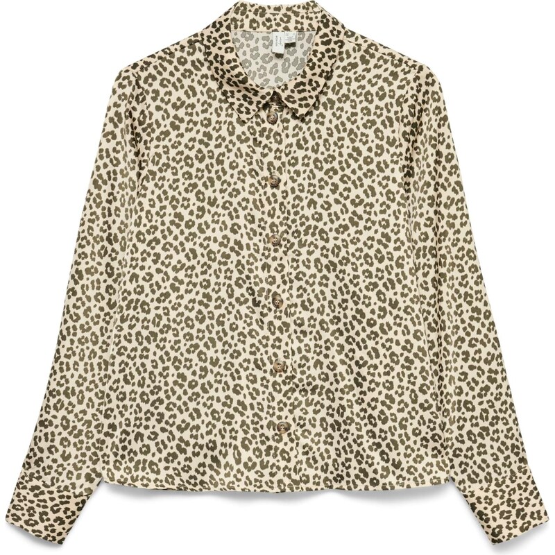 VERO MODA Blúzka VMIDALIA krémová / olivová 67562294