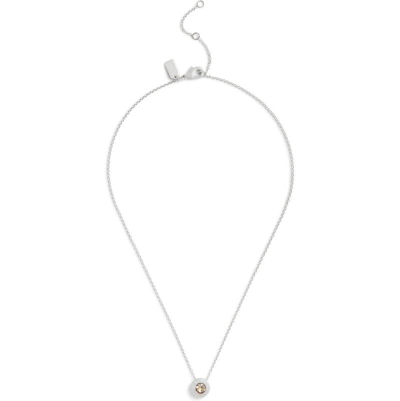 COACH Retiazka Signature Open Circle strieborná 67562342