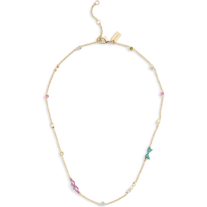 COACH Retiazka modrozelená / zlatá / smaragdová / purpurová 67562344