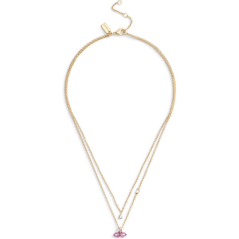 COACH Retiazka zlatá / ružová / priehľadná 67562347