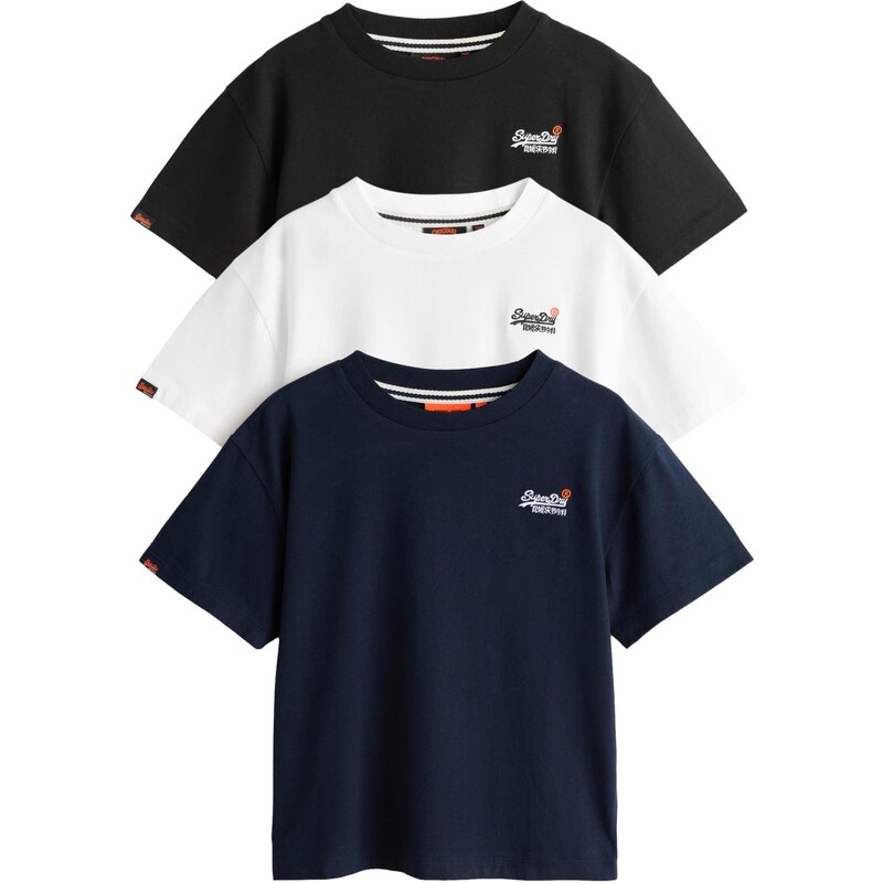 Superdry & Co Tričko námornícka modrá / čierna / biela 67562402