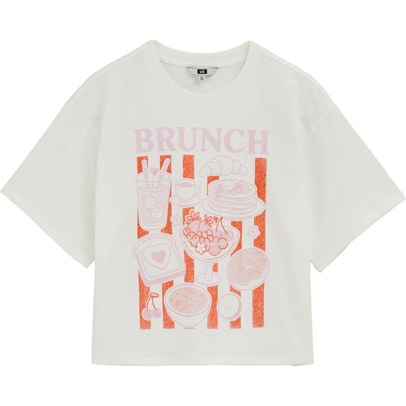 WE Fashion Tričko koralová / ružová / šedobiela 67562444