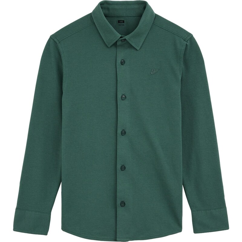 WE Fashion Košeľa tmavozelená 67562442
