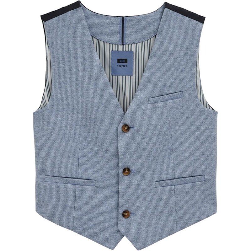 WE Fashion Vesta námornícka modrá / svetlomodrá 67562450