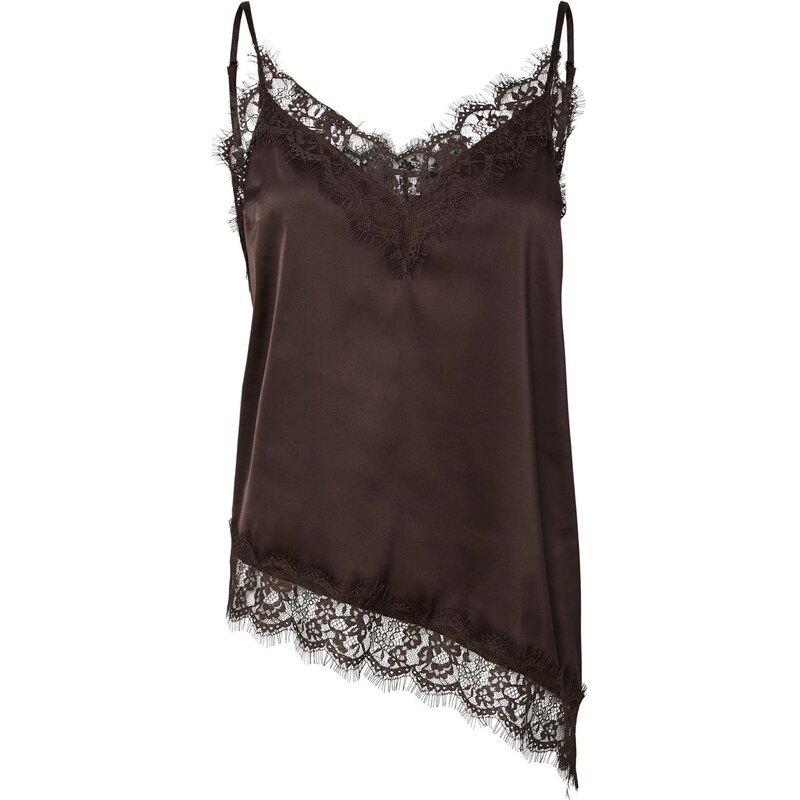 PIECES Top PCNOMI čokoládová 67562487