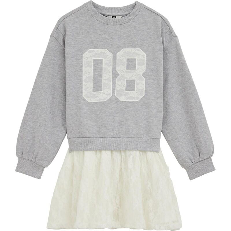 WE Fashion Šaty nebielená / svetlosivá 67562502