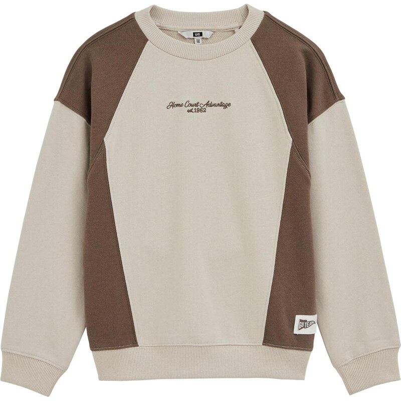 WE Fashion Mikina béžová / hnedá 67562504