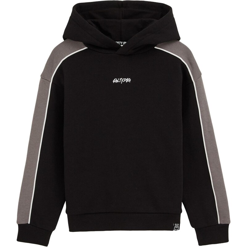 WE Fashion Mikina tmavosivá / čierna / biela 67562506