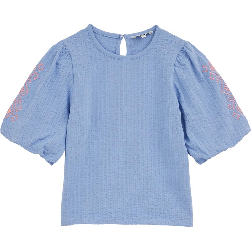 WE Fashion Blúzka modrá / ružová 67562509