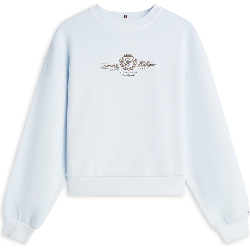 TOMMY HILFIGER Mikina Varsity svetlomodrá / karamelová 67562562