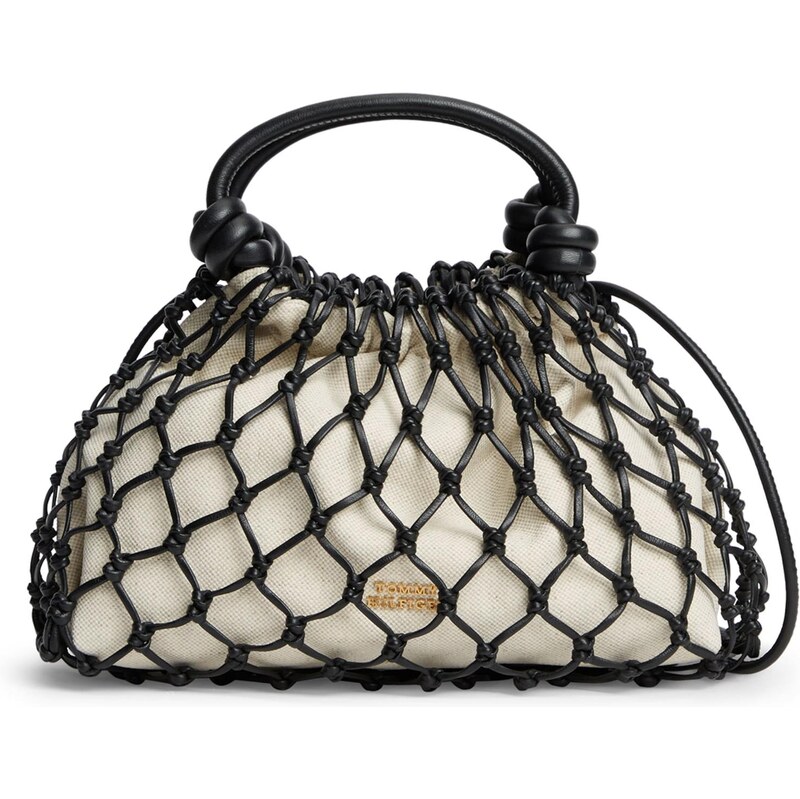 TOMMY HILFIGER Kabelka svetlobéžová / čierna 67562601