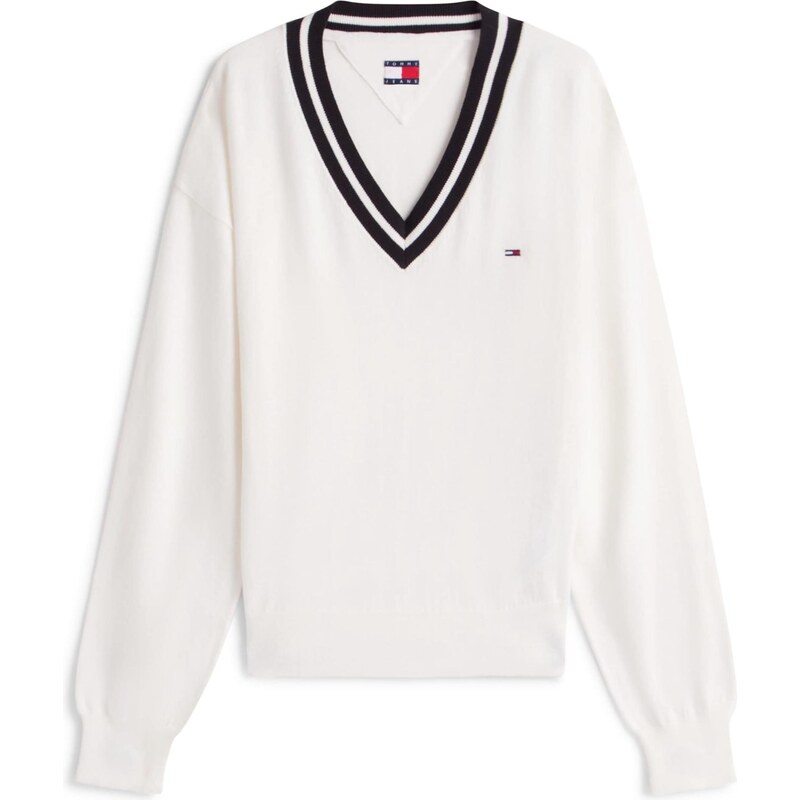 Tommy Jeans Sveter čierna / biela 67562637