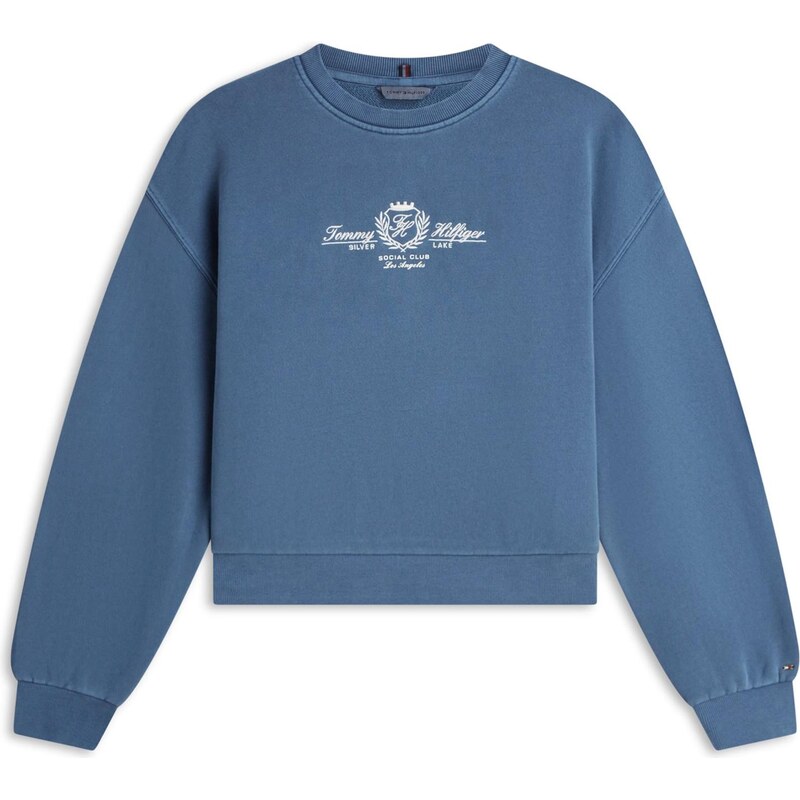 TOMMY HILFIGER Mikina zafírová / biela 67562642