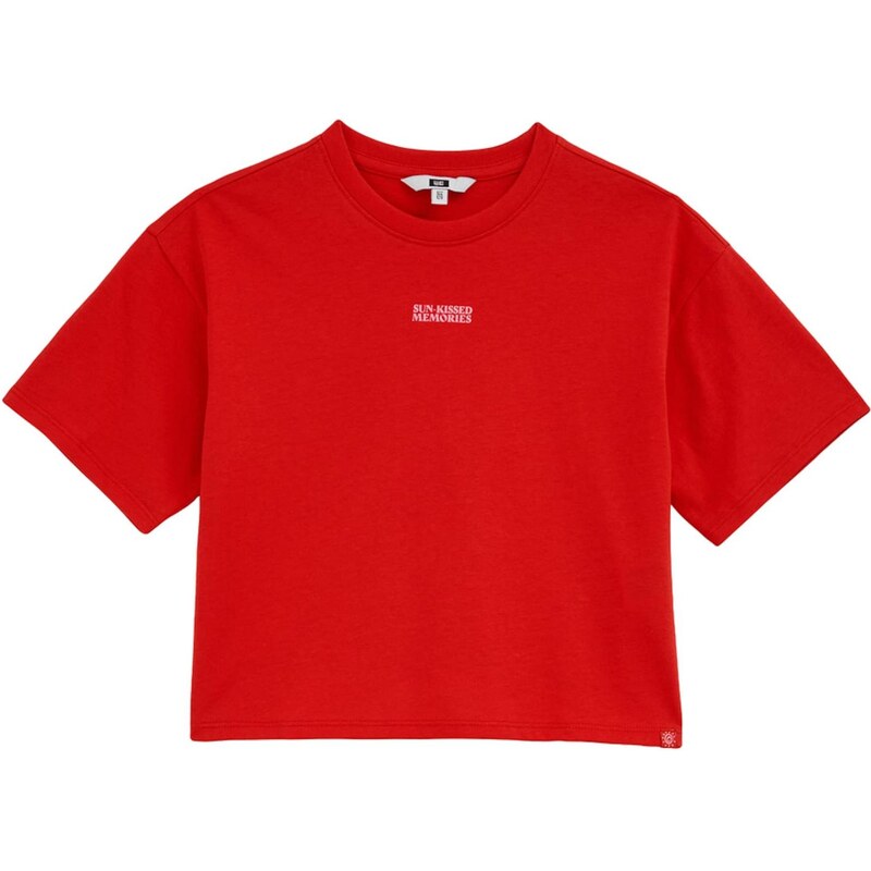 WE Fashion Tričko krvavo červená / pastelovo červená 67562657