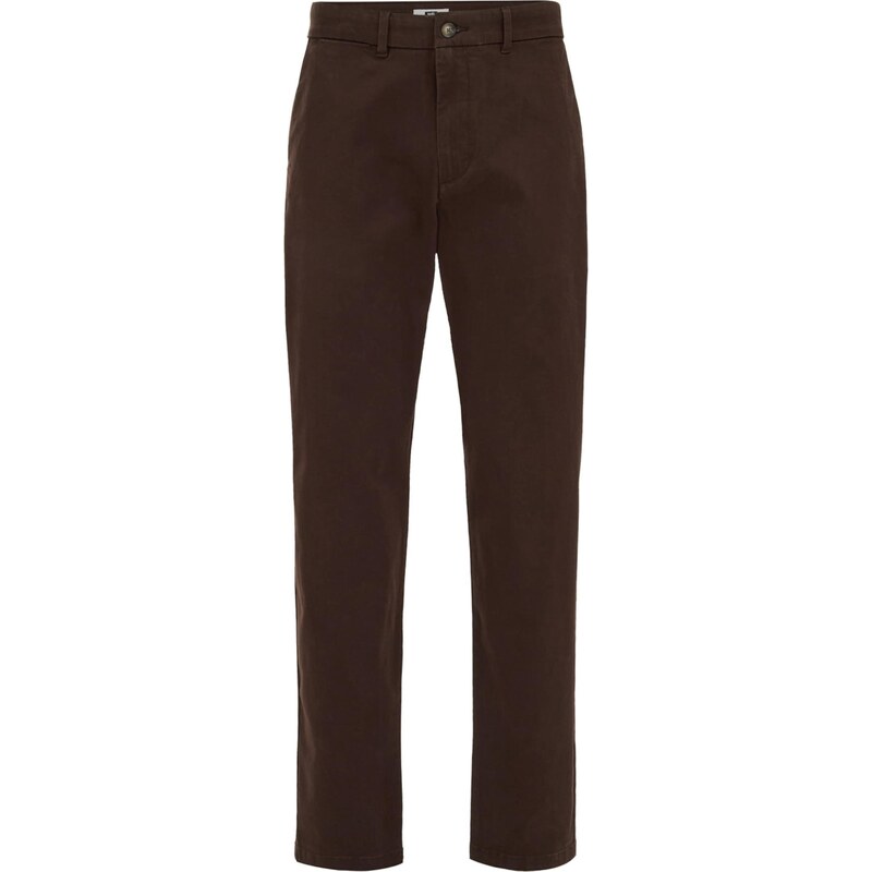WE Fashion Chino nohavice tmavohnedá 67562660