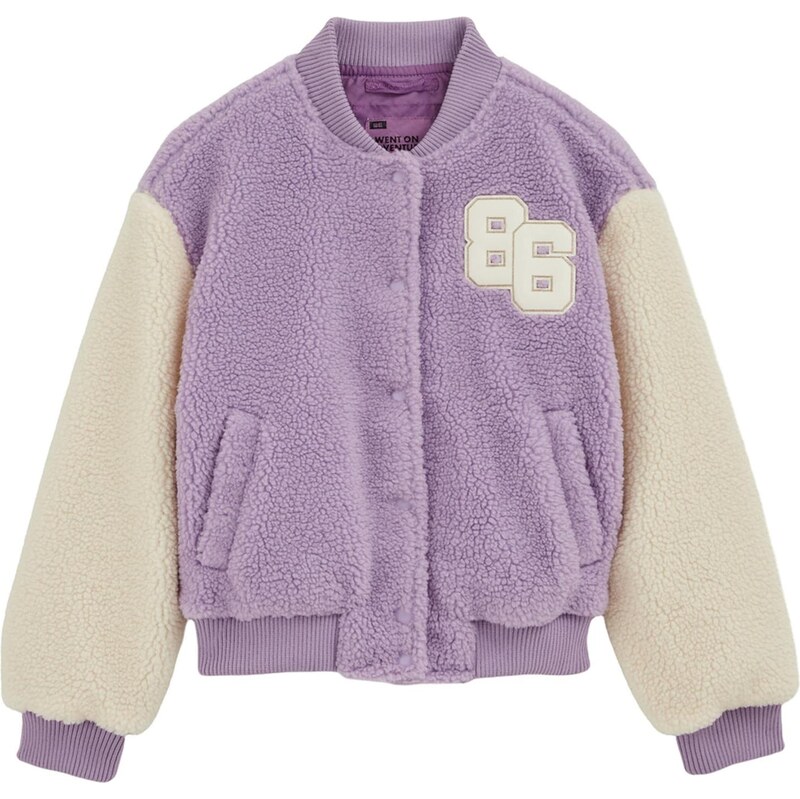 WE Fashion Prechodná bunda piesková / levanduľová 67562707