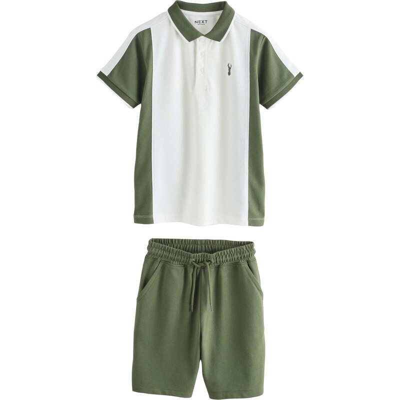 Next Set olivová / biela 67562736