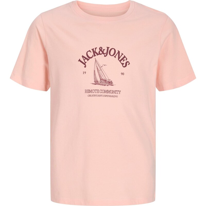 Jack & Jones Junior Tričko JORNANTUCKET broskyňová / vínovo červená 67562761