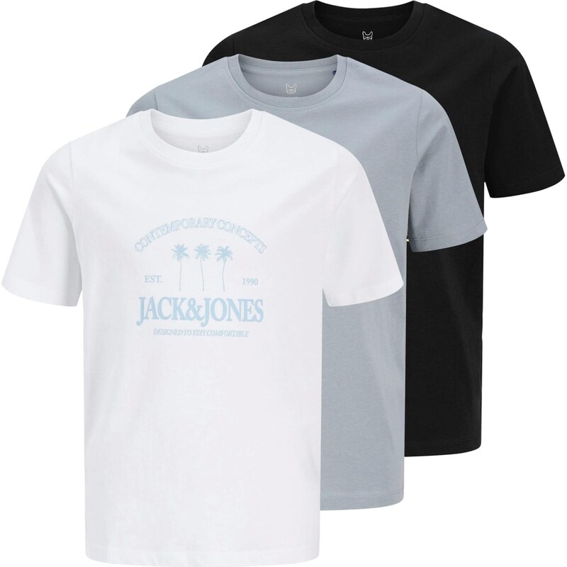 Jack & Jones Junior Tričko JORNANTUCKET opálová / svetlomodrá / čierna 67562764