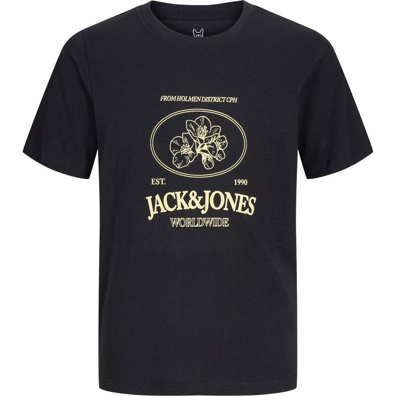 Jack & Jones Junior Tričko JORNANTUCKET pastelovo žltá / čierna 67562765
