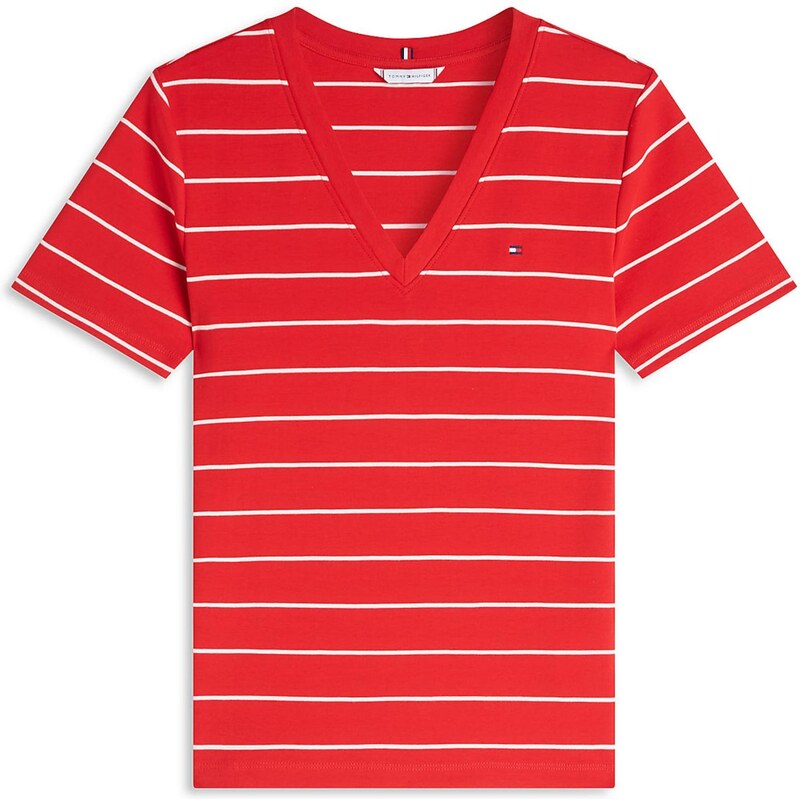 TOMMY HILFIGER Tričko Cody červená / biela 67562768