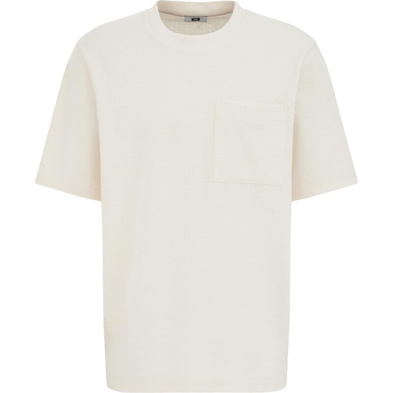 WE Fashion Tričko slonová kosť / šedobiela 67562791