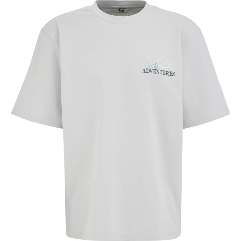 WE Fashion Tričko pastelovo žltá / svetlosivá / tmavozelená 67562806