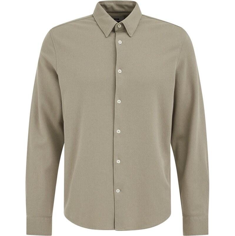 WE Fashion Košeľa olivová 67562841