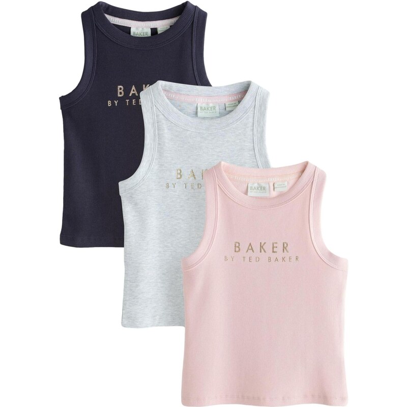 Baker by Ted Baker Top zlatá / svetlosivá / ružová / čierna 67562848