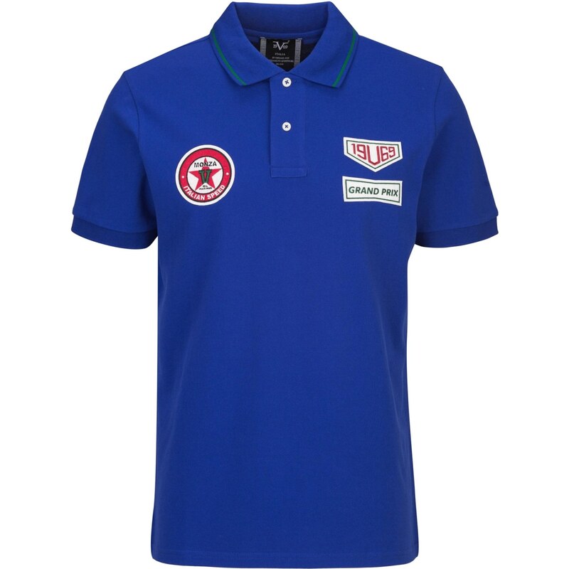 19V69 ITALIA Tričko Emilio Racing námornícka modrá / jasne červená / 67562925