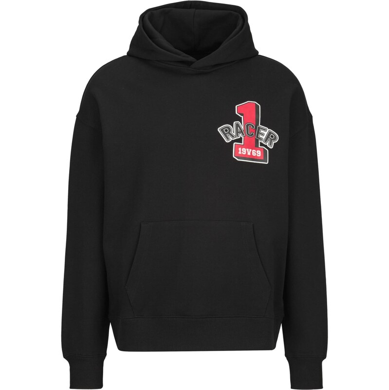 19V69 ITALIA Mikina Quentino Racing 1 modrá / červená / čierna / biela 67562923