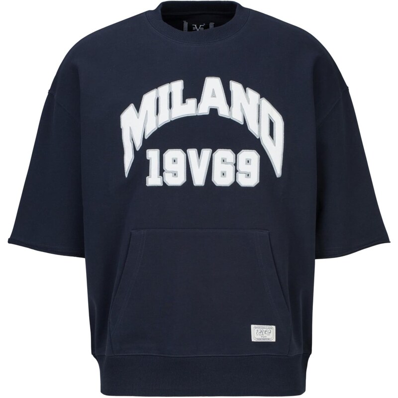 19V69 ITALIA Mikina Verdi College námornícka modrá / biela 67562903